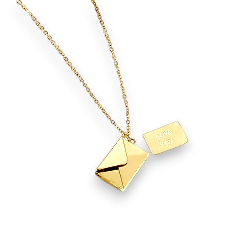 Secret Message Envelope Pendant