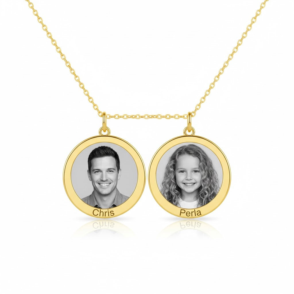 Circular Photo Necklace