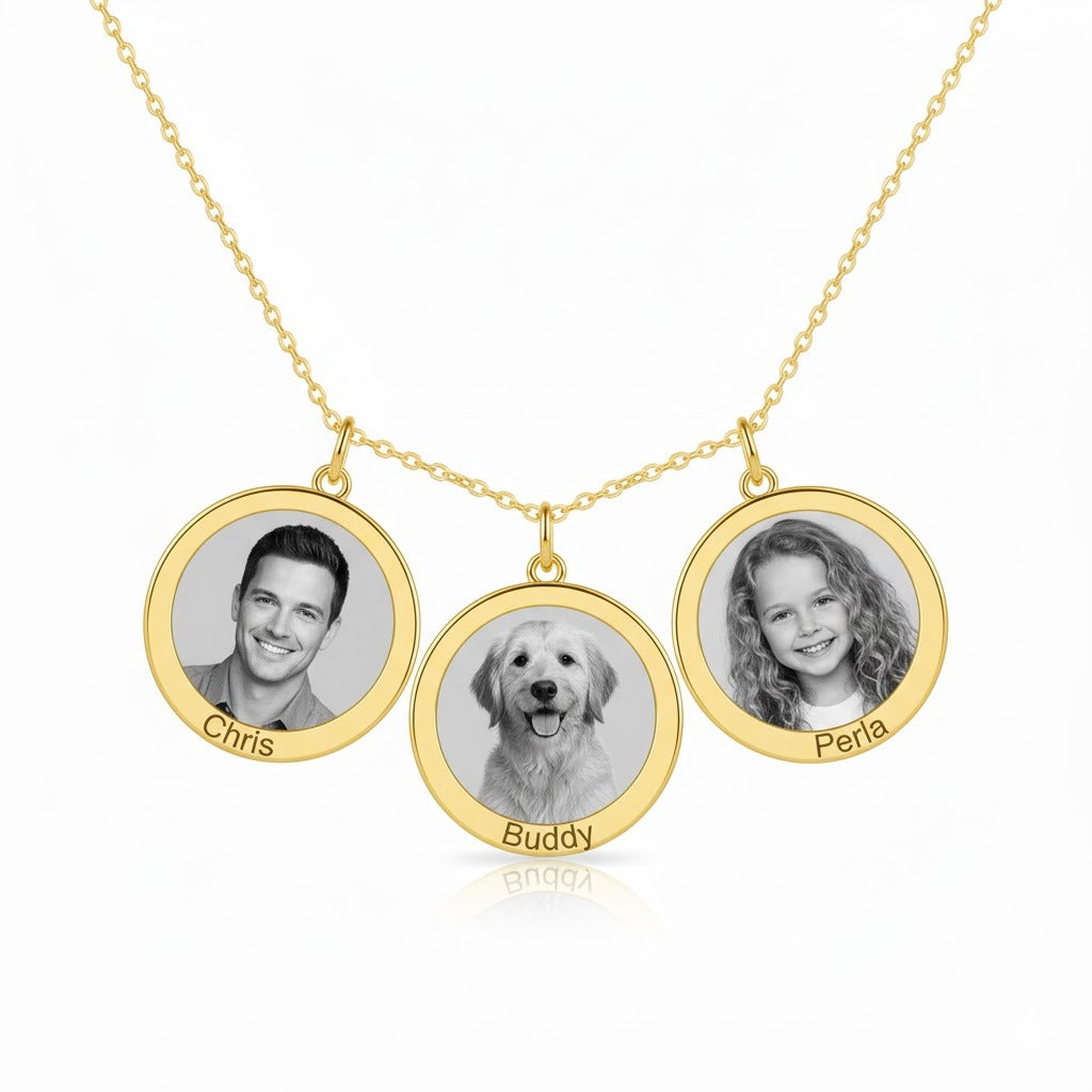 Circular Photo Necklace