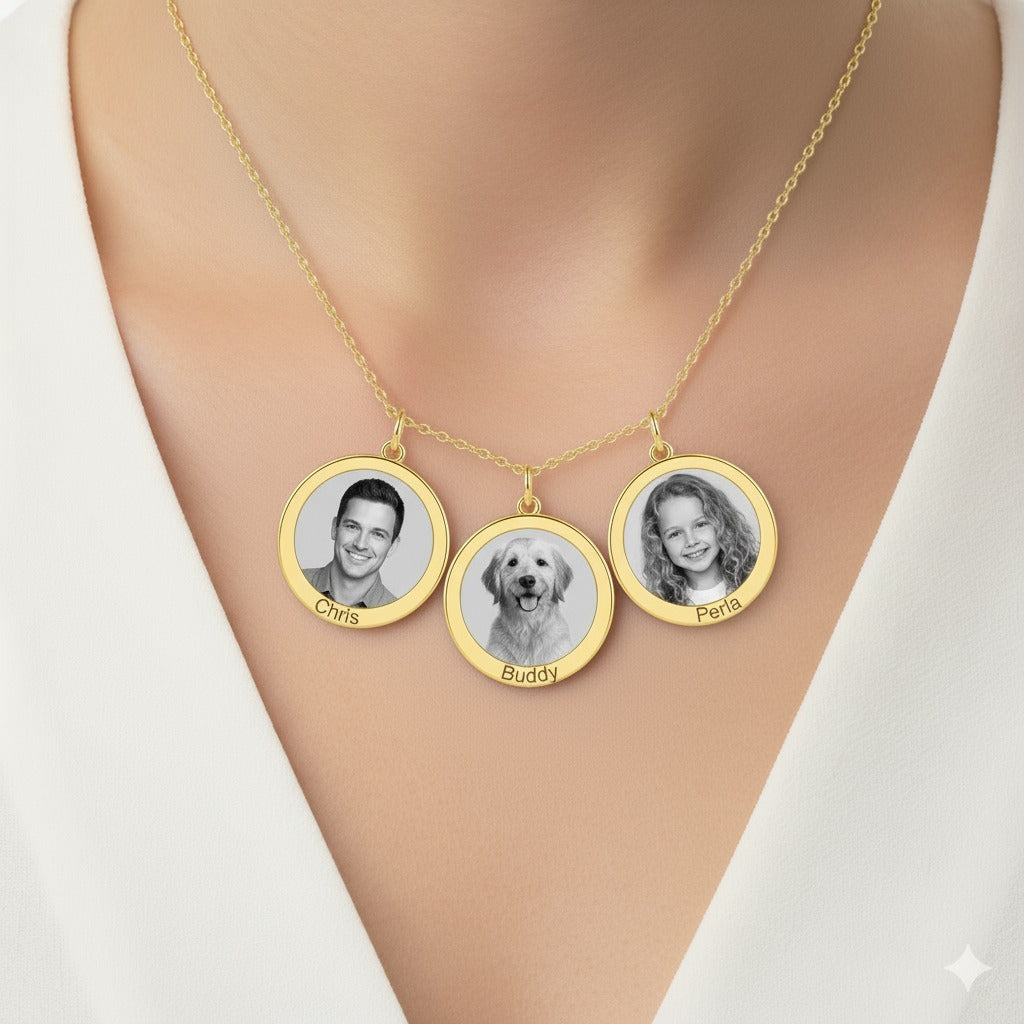 Circular Photo Necklace