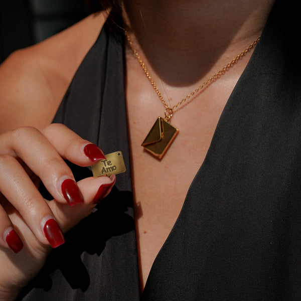 Secret Message Envelope Pendant