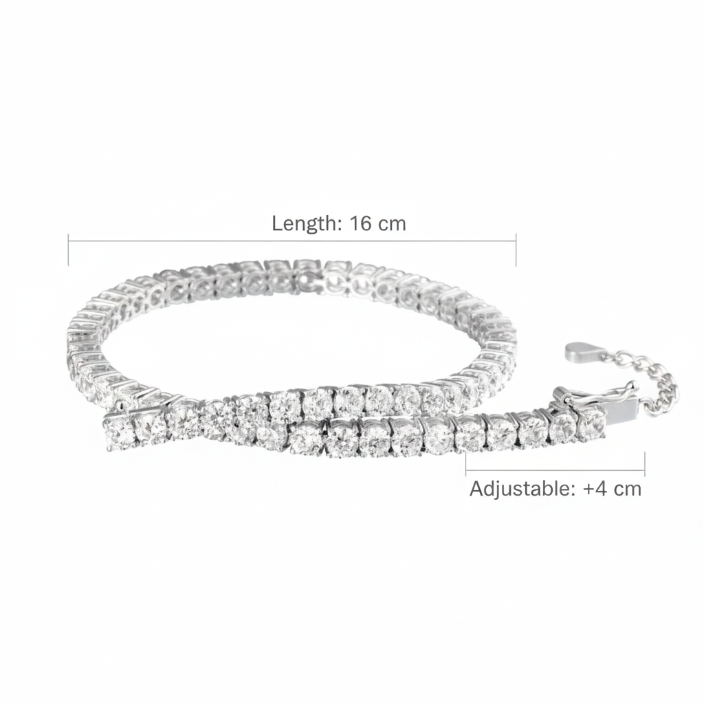 ADJUSTABLE TENNIS BRACELET