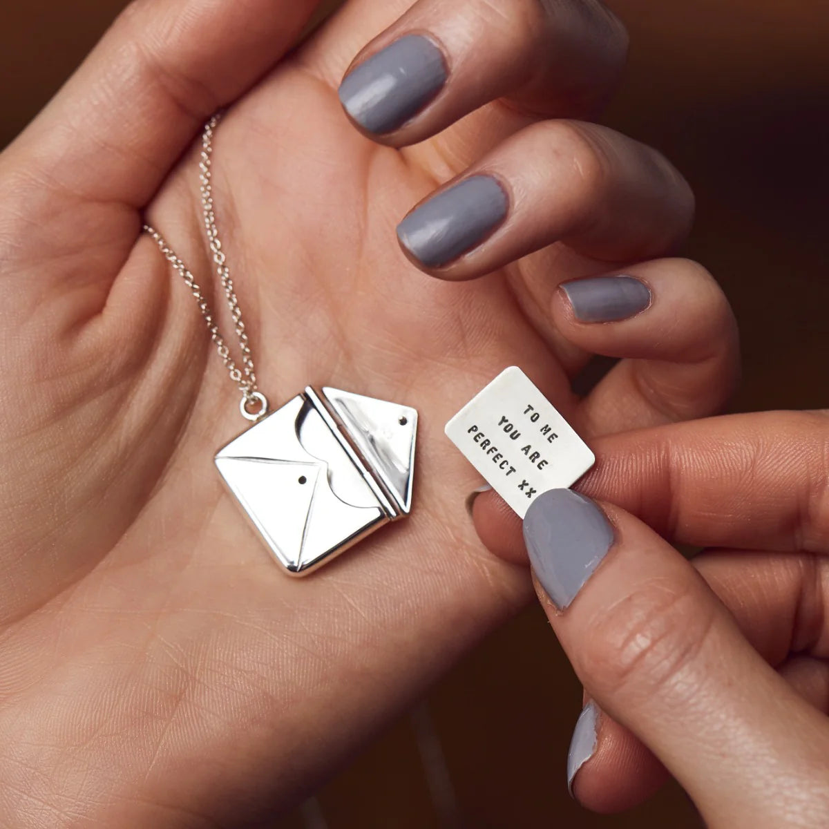 Secret Message Envelope Pendant