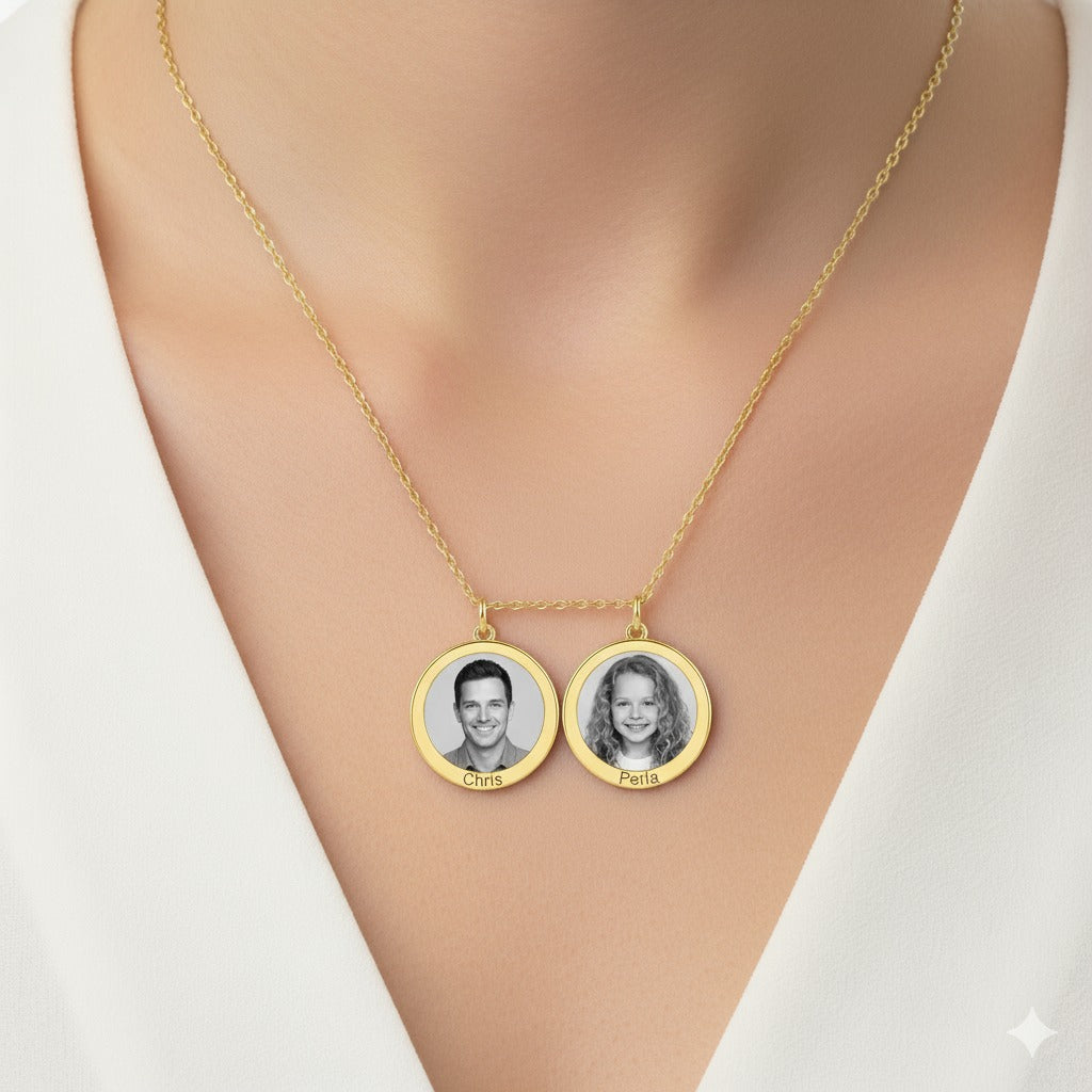 Circular Photo Necklace