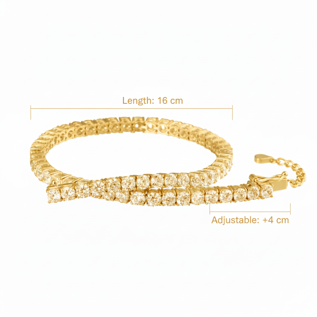 ADJUSTABLE TENNIS BRACELET